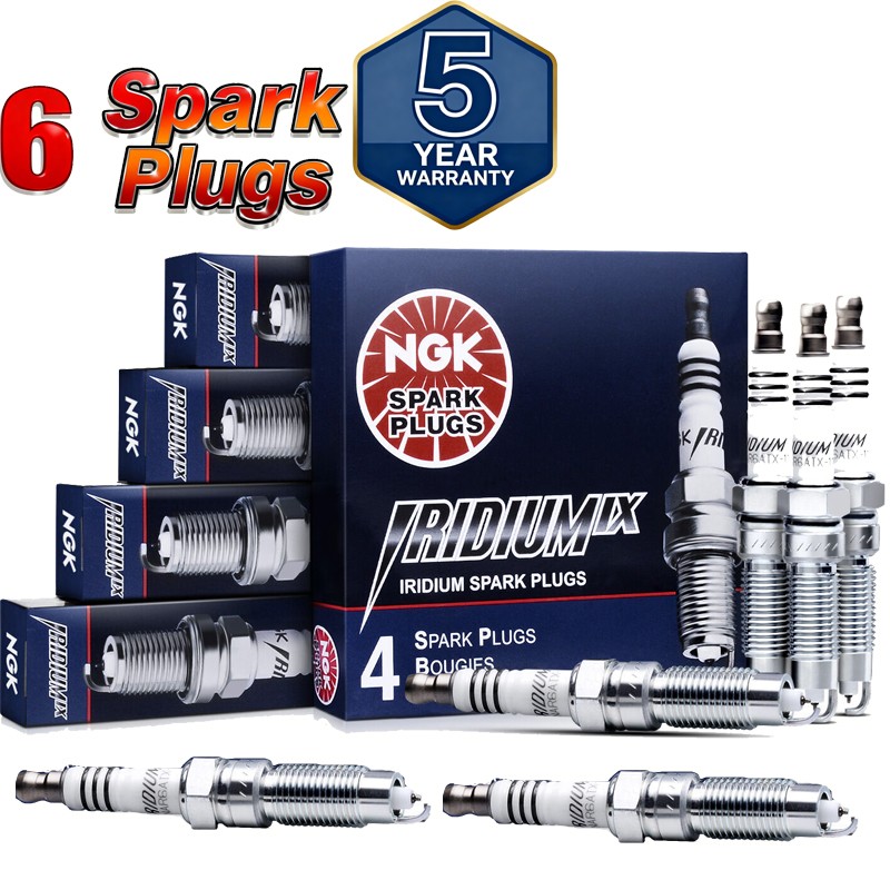 6Pcs NGK Iridium Spark Plugs BKR6EIX-11 3764 FOR For Mitsubishi Honda 1.5L 2.0L