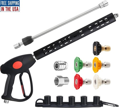 #ad #ad Pressure Washer Gun with Extension Wand 5 Nozzle Tips 40 Inch 4000 PSI $54.55