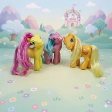 3 Vintage1980s Hasbro My Little Pony Sweet Berry / Merryweather / Butterscotch
