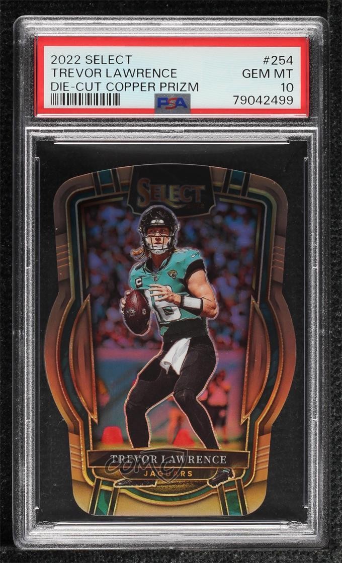 2022 Select Club Level Copper Prizm Die-Cut /99 Trevor Lawrence PSA 10 GEM MT
