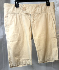 Billy Blues Cotton Kahiki Tan Bermuda Shorts Made in USA Size 10 Women's 1529E