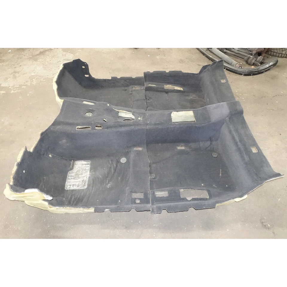 BMW E46 2000-2006 serie 3 convertible juego de alfombras de piso negro OEM Foto 2 de 4