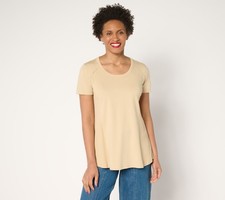 LOGO Principles by Lori Goldstein Women's Top Sz XL Mix Media Yellow A689562