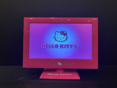 Sanrio Co. Hello Kitty Pink 15” LED TV Monitor Power Cord Tested