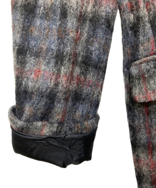 Wool Blend Check Pattern Single Chester Coat Men’… - image 6