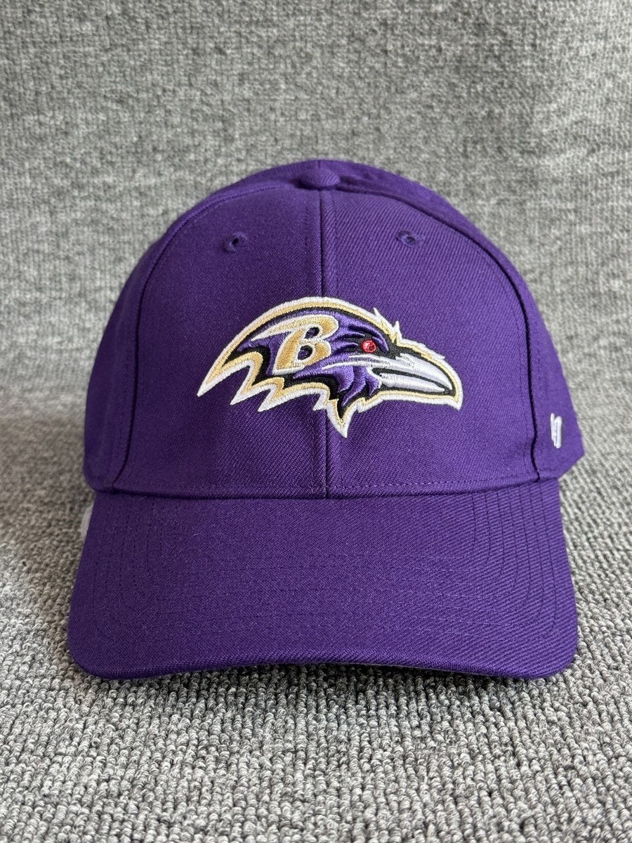 '47 Brand Baltimore Ravens Strapback Cap Purple Curved Brim NFL Hat