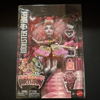 Mattel Monster High Cupid Scaris Sweet 1600 Birthday Doll 11in w/ Accessories
