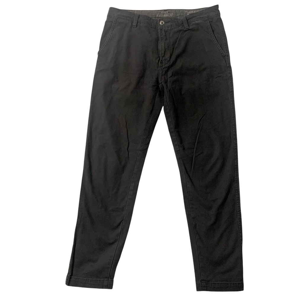 Levis 32x32 Black XX Chino Taper Canvas Workwear Casual Pants for Men