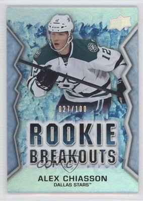 2013-14 Upper Deck Rookie Breakouts 27/100 Alex Chiasson #RB14 RC 2u9