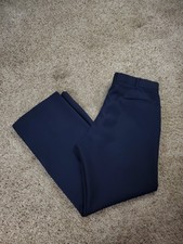 Vintage 70s Levi's Action Slacks 40X31 Mens Blue Flared Leg Flat Front Pockets