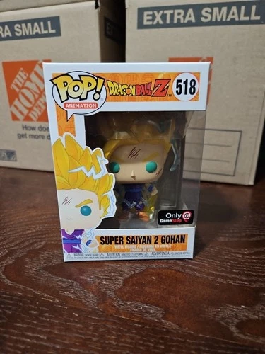 FUNKO POP ANIMATION DRAGON BALL Z SUPER SAIYAN 2 GOHAN #518 GAMESTOP EXCLUSIVE