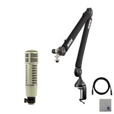 Rode PSA1 with Electro-Voice RE20, XLR Cable and StreamEye Polishing Cloth