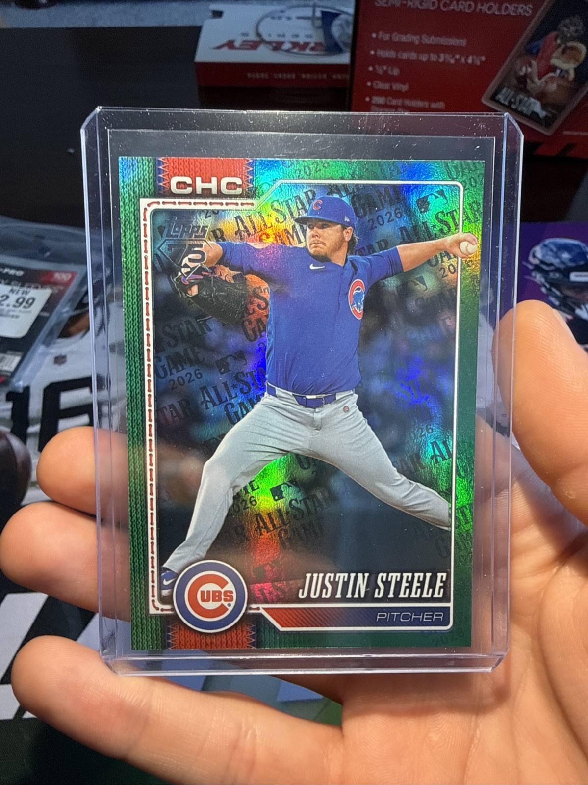 Justin Steele 2026 Topps Series 2 All-Star Game Foil Green /99