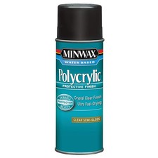 Minwax Polycrylic Protective Finish Spray 11.5Oz Clear Wood Sealer Semi Gloss