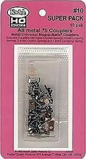 Kadee 10 HO Scale #10 Bulk Pack No.5(R) Knuckle Couplers - 10 Pairs
