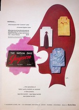 1948 Jayson Whitehall Shirts Pyjamas Egyptian Cotton Magazine Print Ad