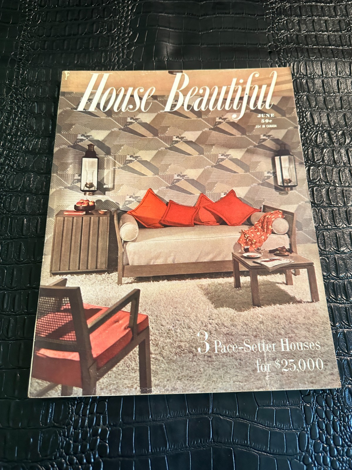 HOUSE BEAUTIFUL Magazine JUNE 1950 - RETRO ADS -MID CENTURY MODERN - MCM