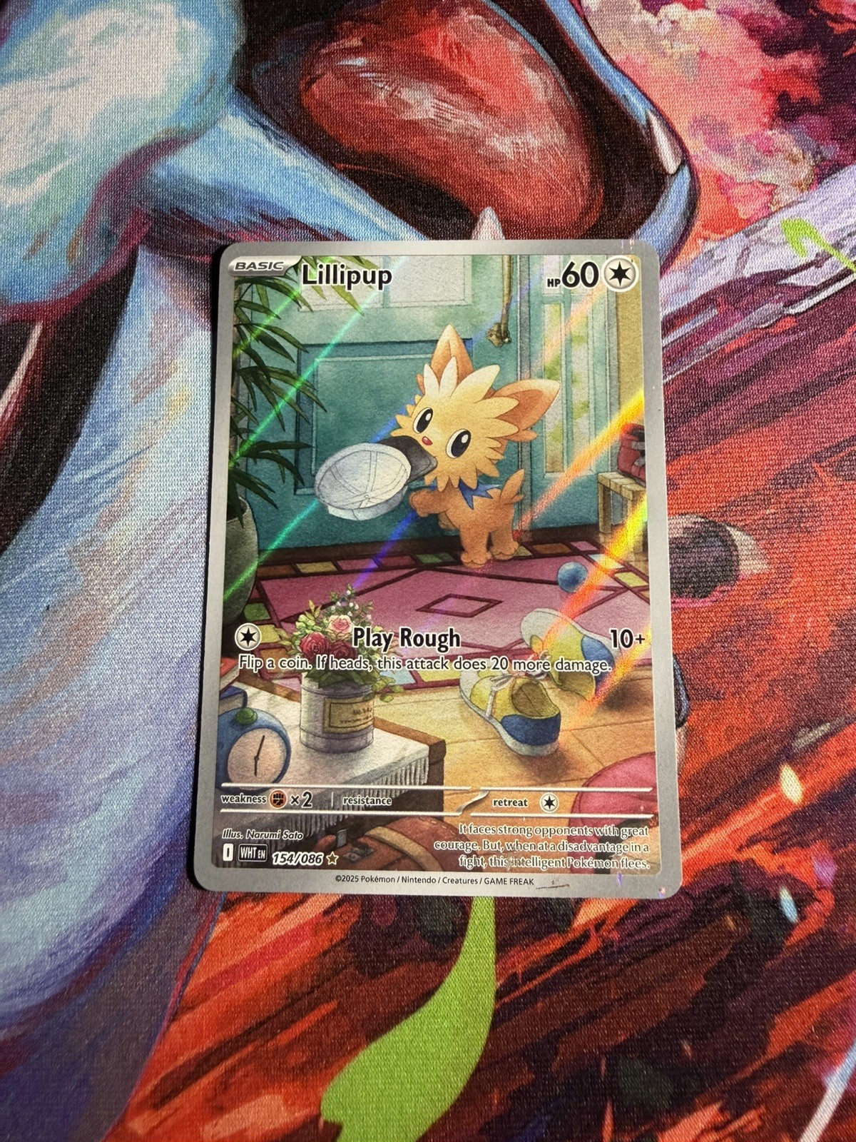 Pokémon Lillipup 154/086 Sv: White Flare Holo Basic
