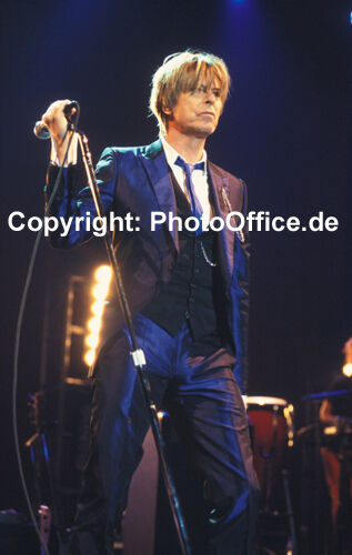 David Bowie in München 2002, rares 30x45cm Foto Poster vom Dia, Konzert, Tour - Bild 1 von 1