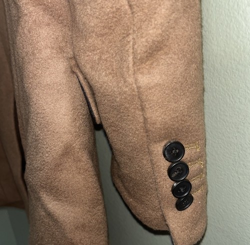 NWT Veronica Beard Car Coat Size 6 Lambswool Cashmere Camel - Picture 7 of 7