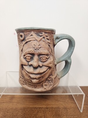VINTAGE SMILING CROSSEYED OGRE DOUBLE SIDED CREATURE INSIDE RUMPH STYLE MUG