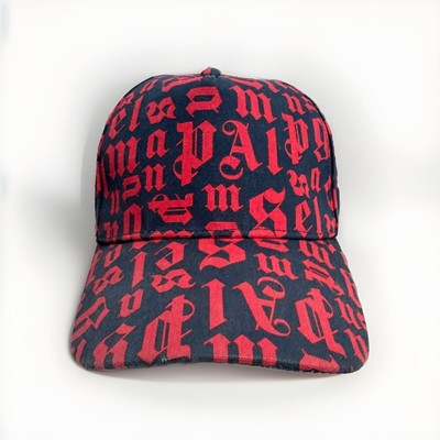 PALM ANGELS BROKEN MONOGRAM LOGO BASEBALL CAP   AUTHENTIC CERTILOGO VERIFIED