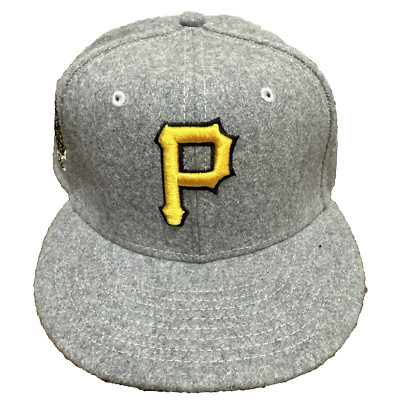 PITTSBURGH PIRATES HAT WOOL GRAY 2006 ASG NEW ERA 59FIFTY FITTED CAP SIZE 7 1/4