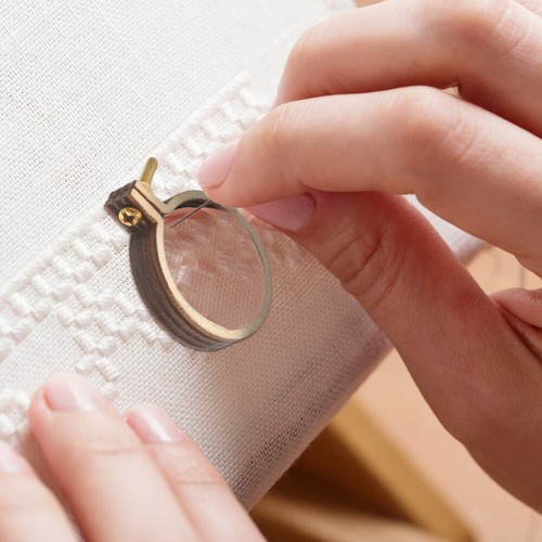 10 Sets Mini Embroidery Stretch Small Frame Cross Stitch Hoop Rings - 第 9/12 張圖片