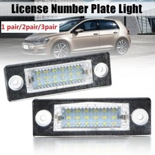 12V LED Licence Number Plate Light For Golf MK5 Touran Jetta Skoda Superb 1Pair