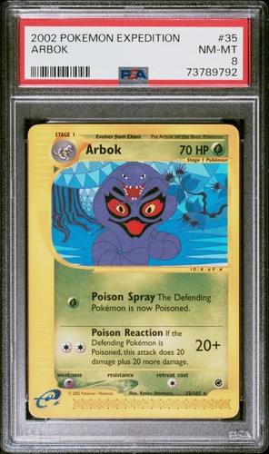Arbok graded PSA 8 for sale on eBay