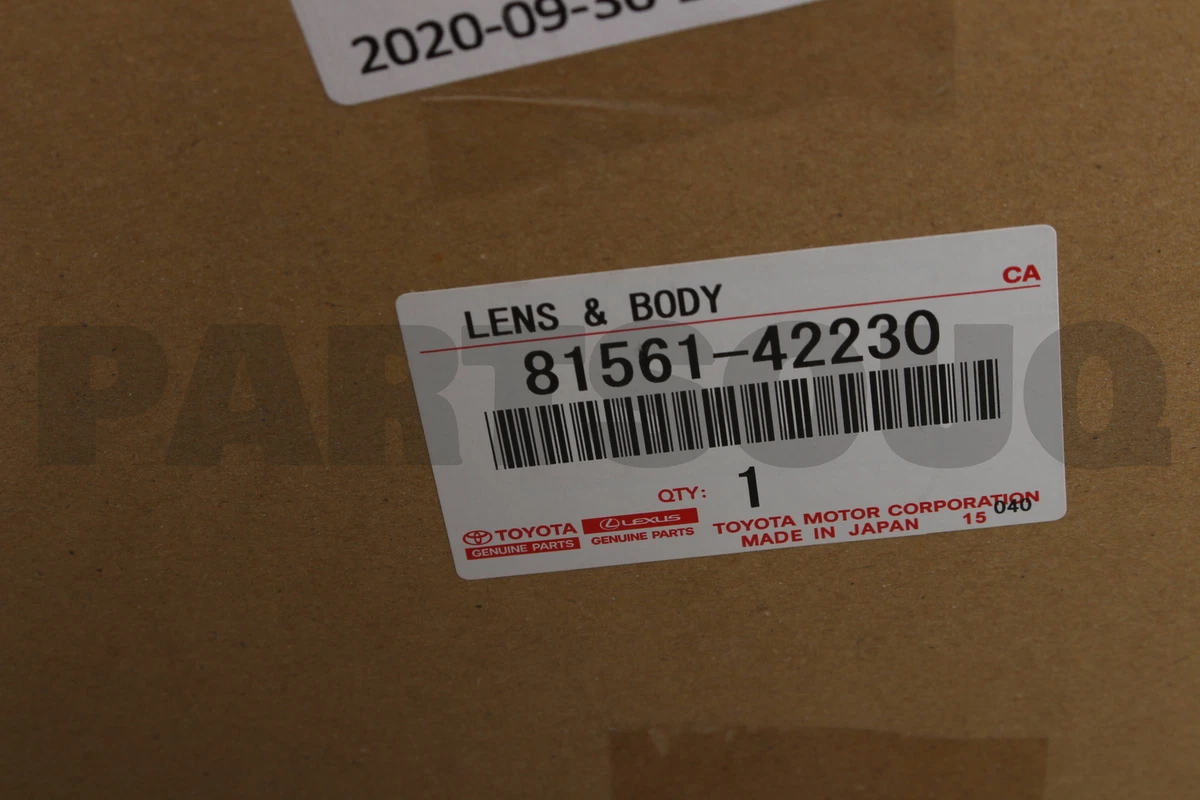 8156142230 Genuine Toyota LENS & BODY RR 81561-42230 | eBay