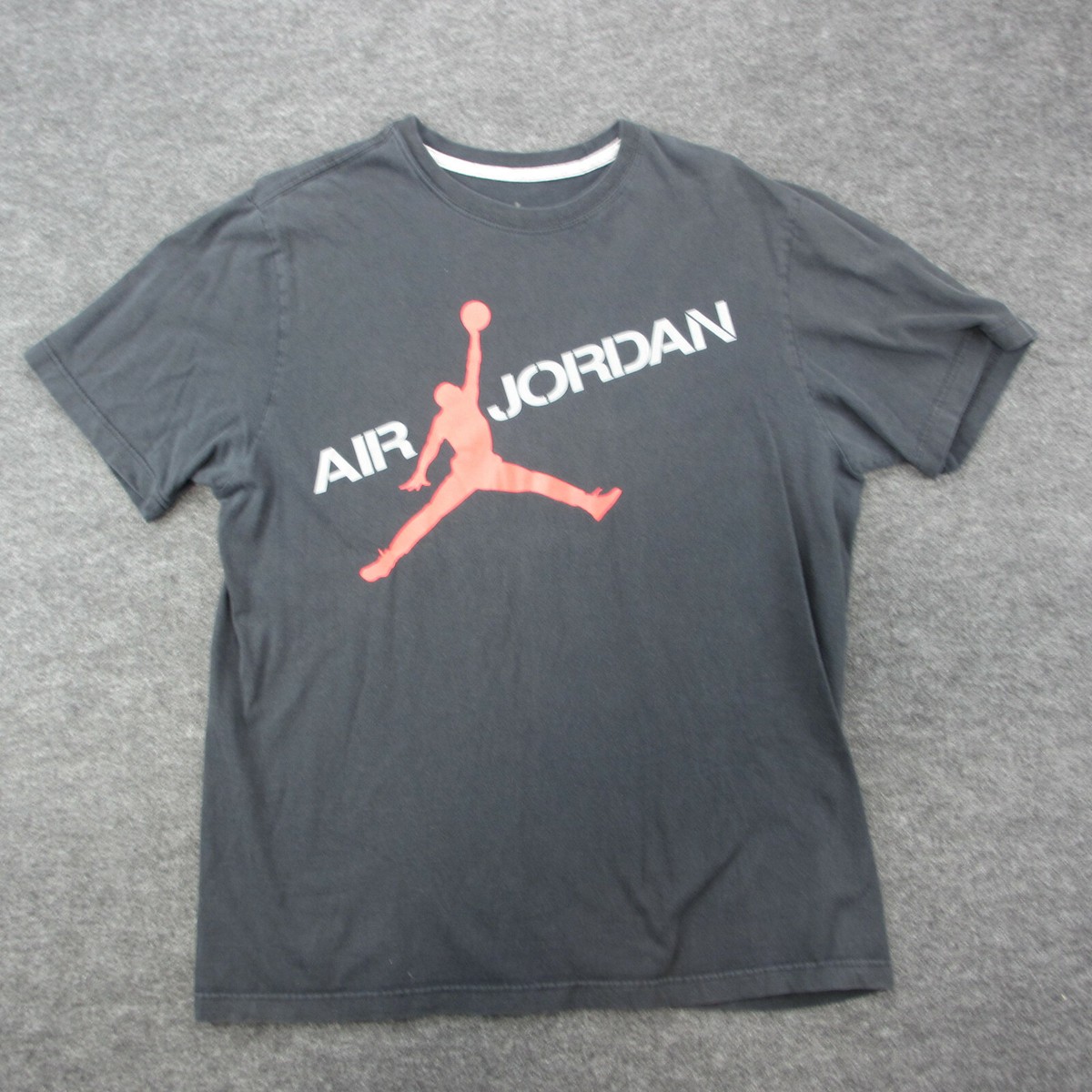 【Jordan】Jumpman グラフィック ロゴ 半袖 Tシャツ / 送料無料 Jordan T-shirt Men's Size L Black Crew Neck Nike Air Jordan