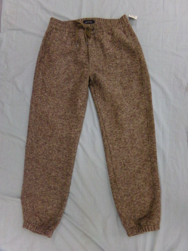 Medium Brown Tweed Jogger Pants 