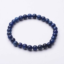 Natural Lapis Lazuli Beaded Stretch Bracelets.Size:about 56mm inner diameter 6mm