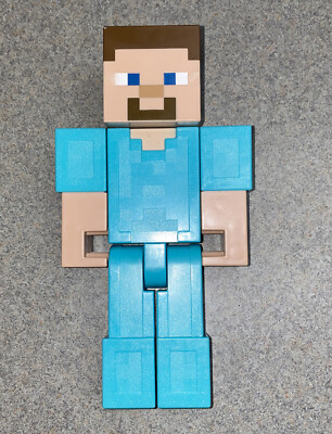 Minecraft Diamond Armor Steve Figure Figurine Large Scale Rare