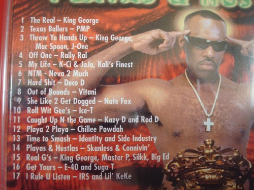 King George: Playas & Hustlas (NEW-Opened SUPER RARE CD) E-40, TRU, Lil Keke - Picture 6 of 10