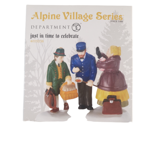 Department 56 Alpine Village Series Just in Time To Celebrate Figurine 4025238 - Picture 1 of 4