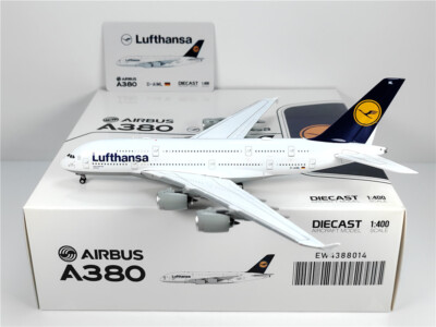 1:400 JC Wings Lufthansa AIRBLUS A380 Passenger Airplane Diecast Aircraft Model