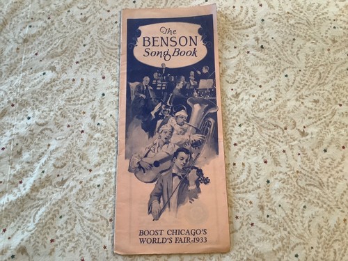 The Benson Song Book, Boost Chicago’s World’s Fair 1933