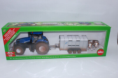 Siku 8607 New Holland T8 + Viehanhänger DIRTY Sondermodell NEU Irland  OVP 1:32