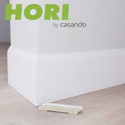 HORI Kunststoff Sockelleiste EPS Hamburger Profil weiß
