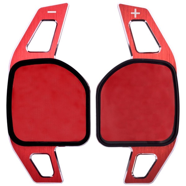 Schaltwippen Shift Paddles Passt Zu Audi A1 8X, Q3 8U, Q5 SQ5 8R, Q7 4L Alu Rot-image