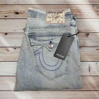 True Religion Ricky Sn Flap Straight Fit Light Blossom Wash Gr. 32 34 36 38 W