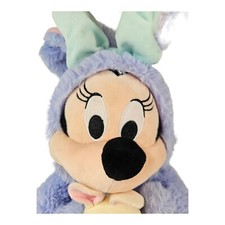 2019 Disney Store 18" MINNIE MOUSE in Purple Easter Bunny Outfit Stuffed Animal