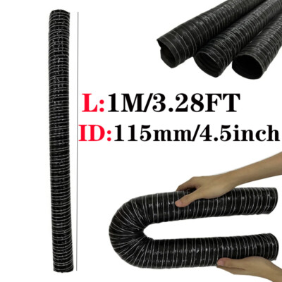 1M 4.5'' Silicone Air Ducting Flexible Brake Hot Cold Induction Intake Pipe Hose