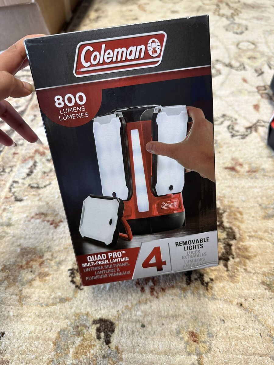 COLEMAN QUAD PRO Multi Panel Lantern Camping 800L LED Panel COLEMAN QUAD PRO Multi Panel Lantern Camping 800L LED Panel