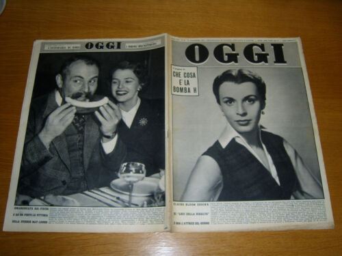OGGI 1952/48=FOSCO MARAINI=BELLINZAGO TOTOCALCIO=VIOLETTA ELVIN=CHARLIE CHAPLIN - Foto 1 di 1