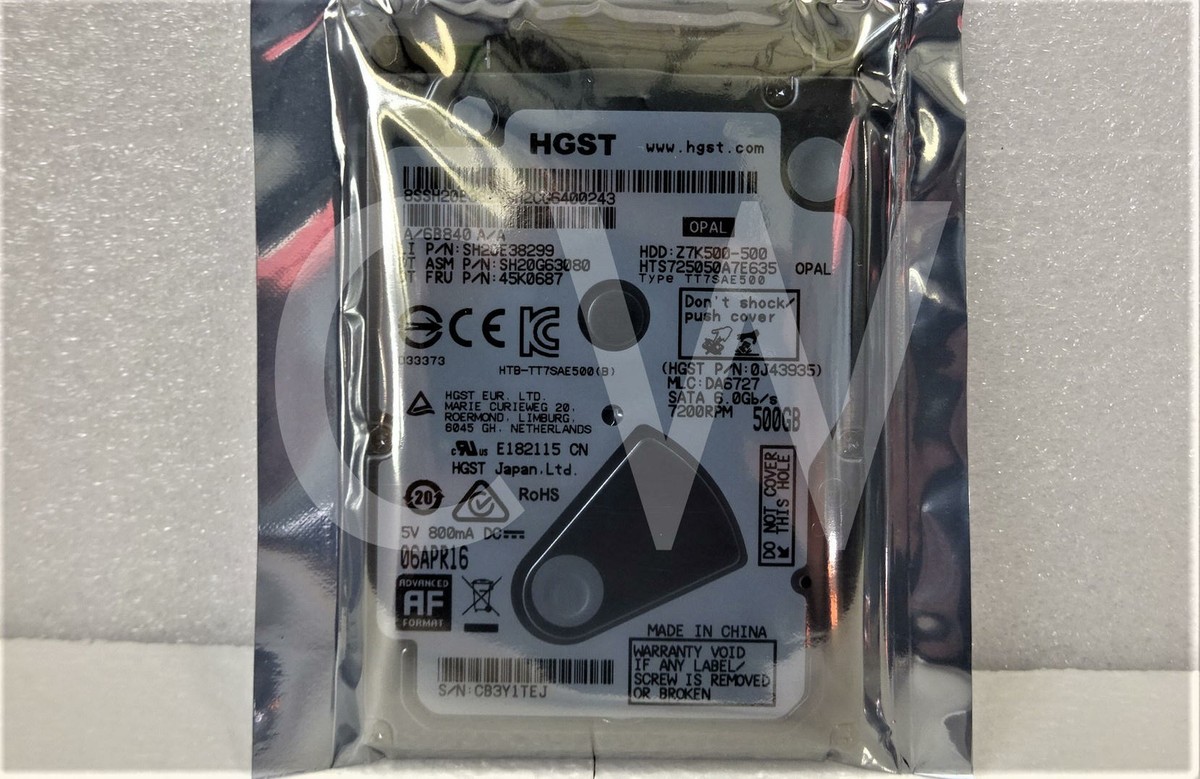 HTS725050A7E635 Hitachi Z7K500 500GB 7.2K RPM 6Gb/s 2.5