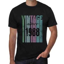 Men's Graphic T-Shirt Vintage Since 1988 36th Birthday Anniversary 36 Year Old