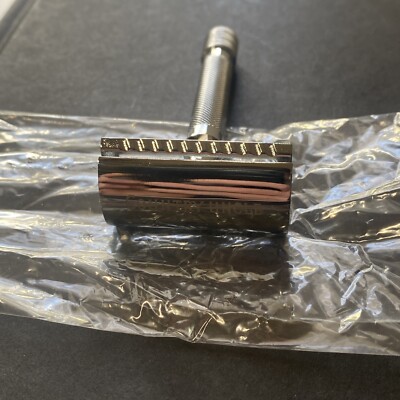Brand New Stainless Steel 3 Piece Safety Razor Double Edged Country Uncle